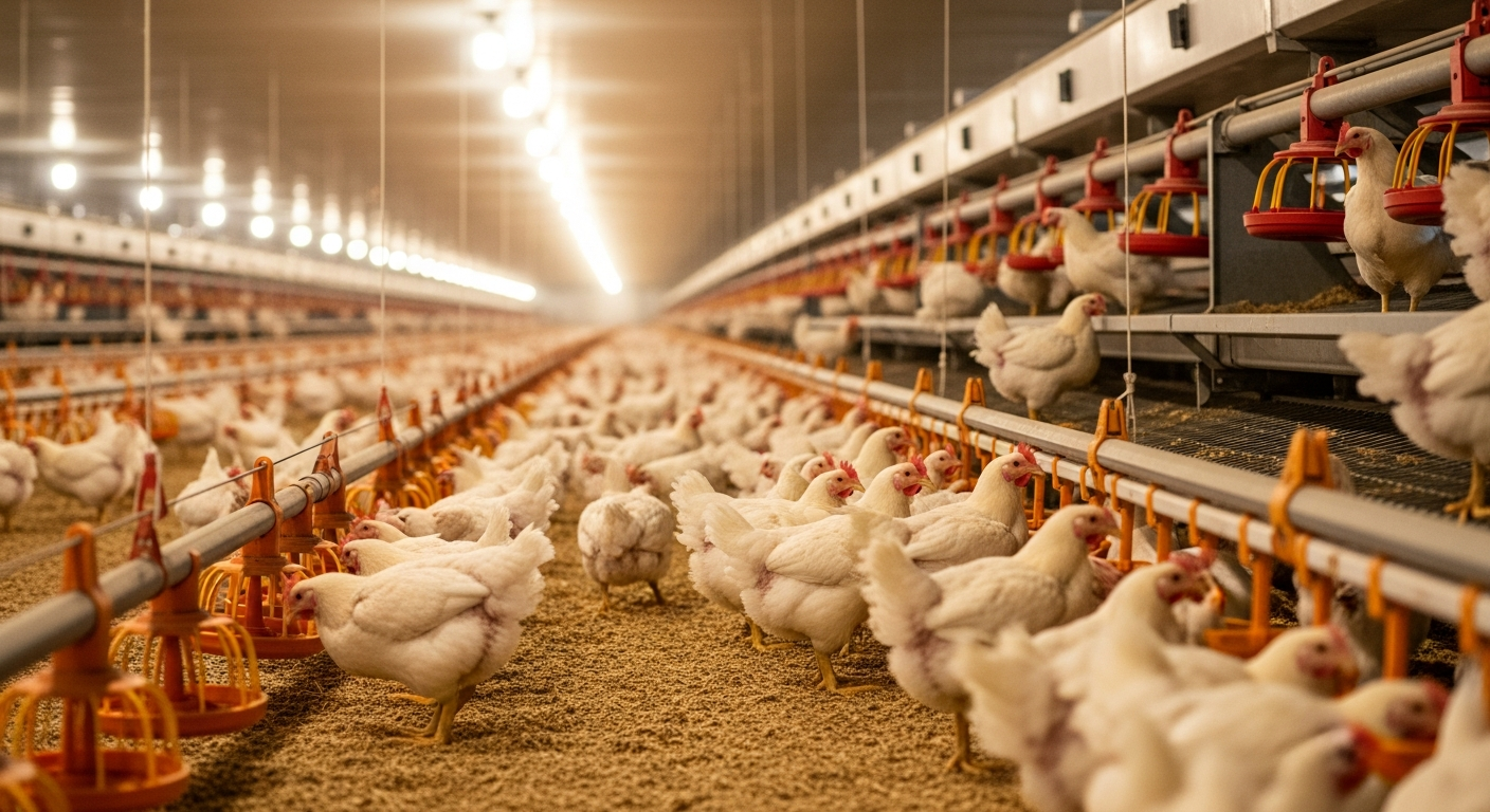 Granja avícola moderna
